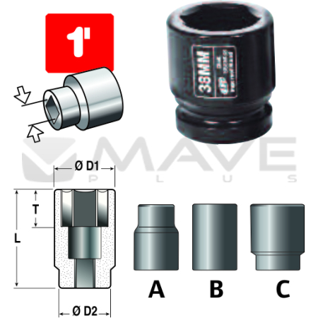 SOCKET, STANDARD, 1 X 46 MM